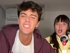 Juan Martín y Daniela Meroño en un tiktok subido por el hijo de Lydia Bosch